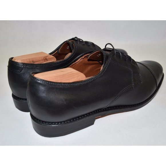 Allen Edmonds Riverside Cap Toe Blucher Derby Black Leather Shoe 11.5 1410 main image 6